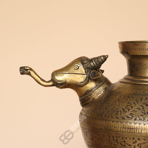 Handcrafted Brass Nandi Head Jug
