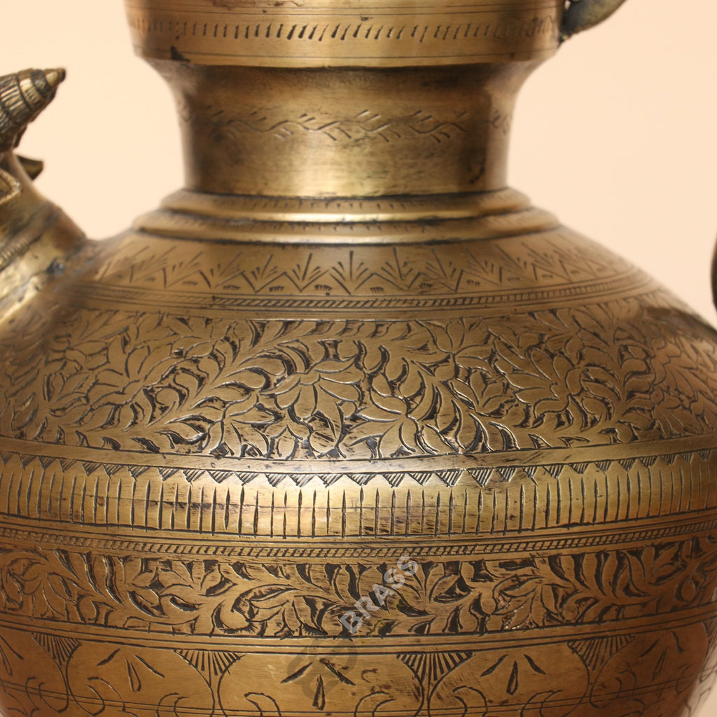 Handcrafted Brass Nandi Head Jug