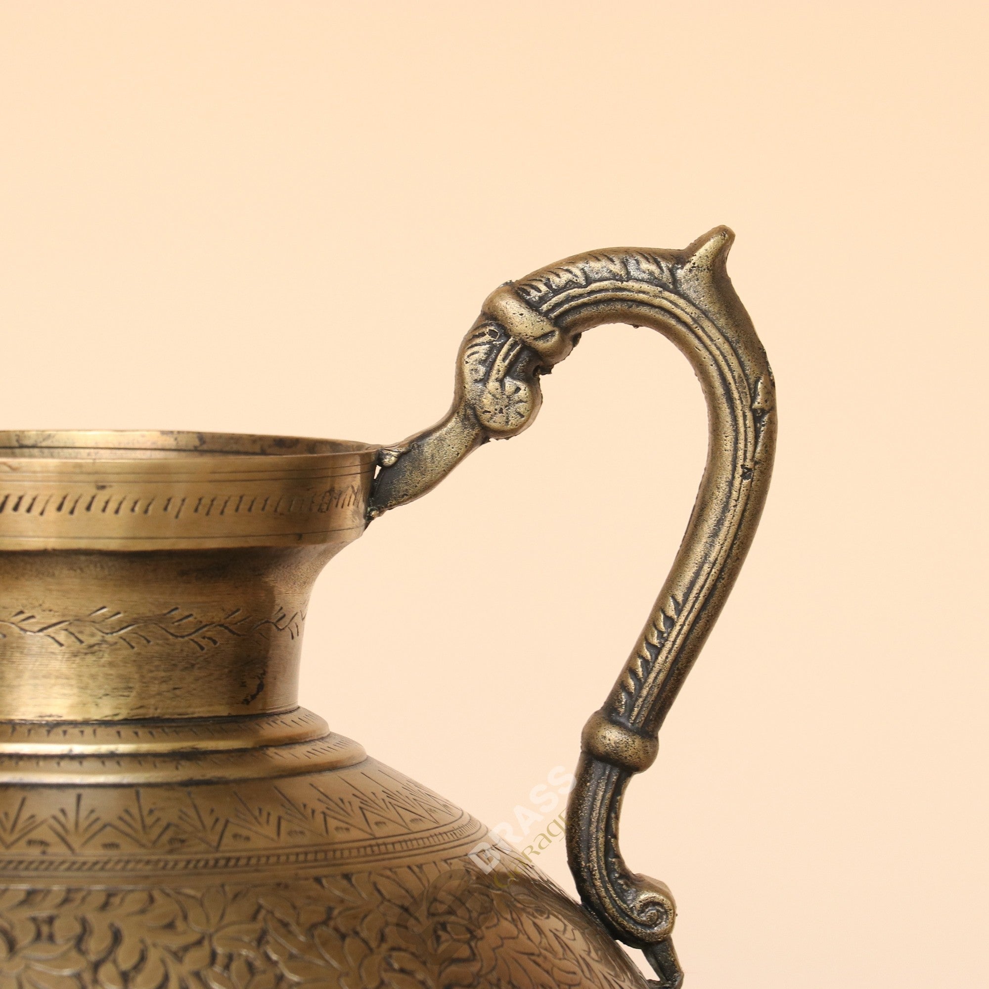 Handcrafted Brass Nandi Head Jug