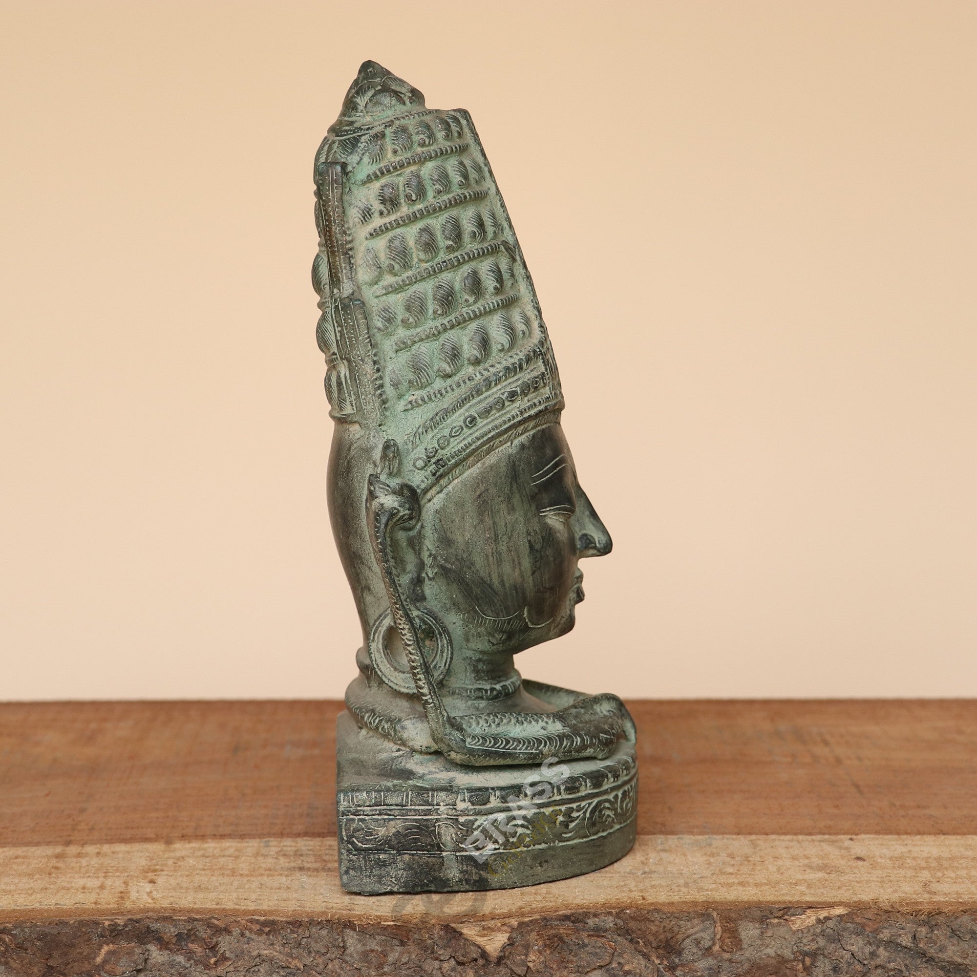 Handcrafted Brass Shiva Head
