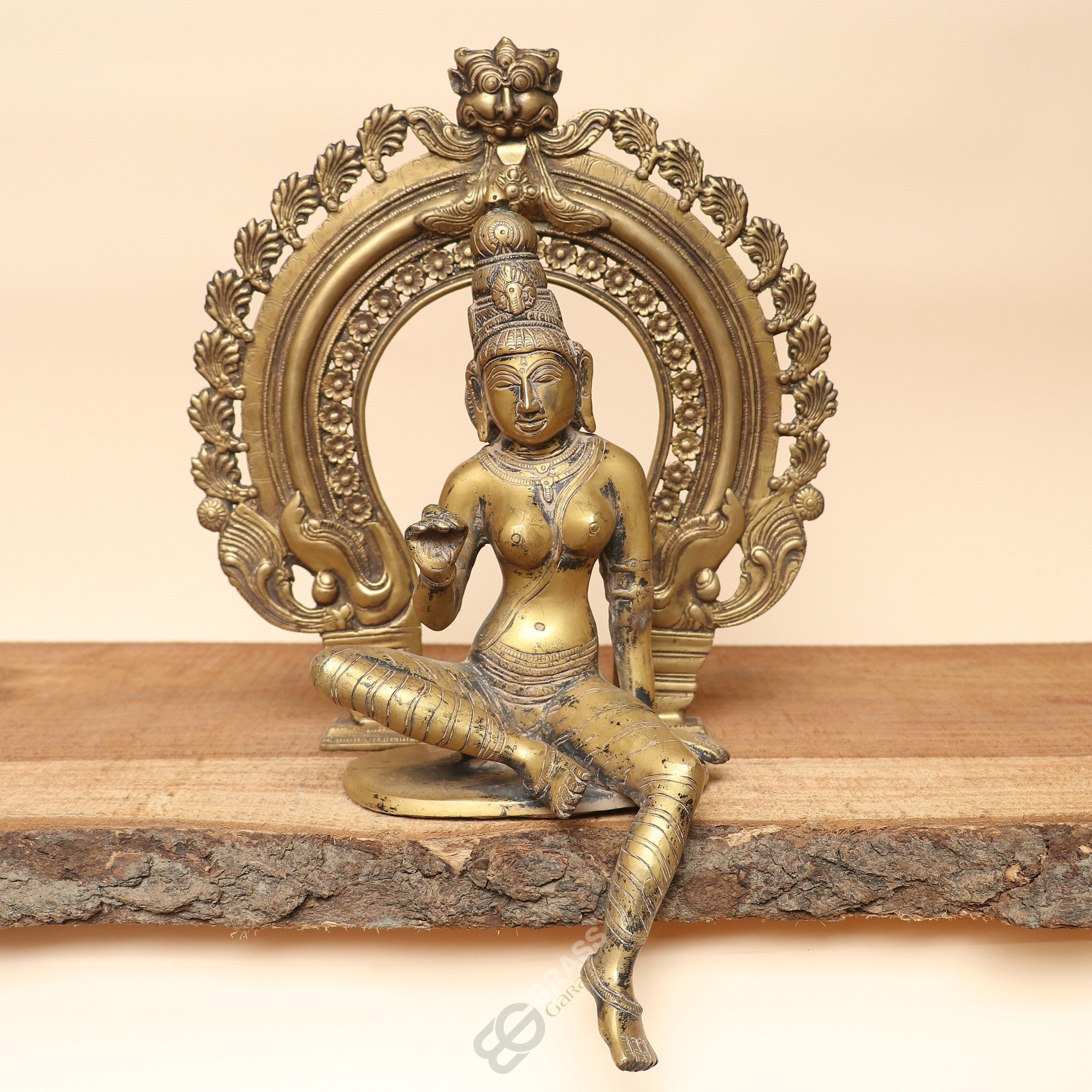Handcrafted Brass Parvati Idol
