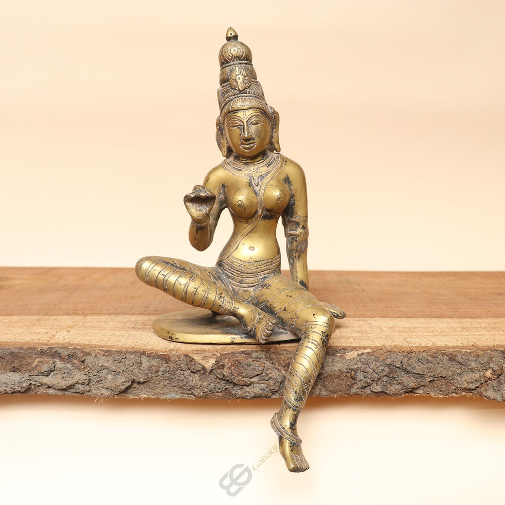 Handcrafted Brass Parvati Idol