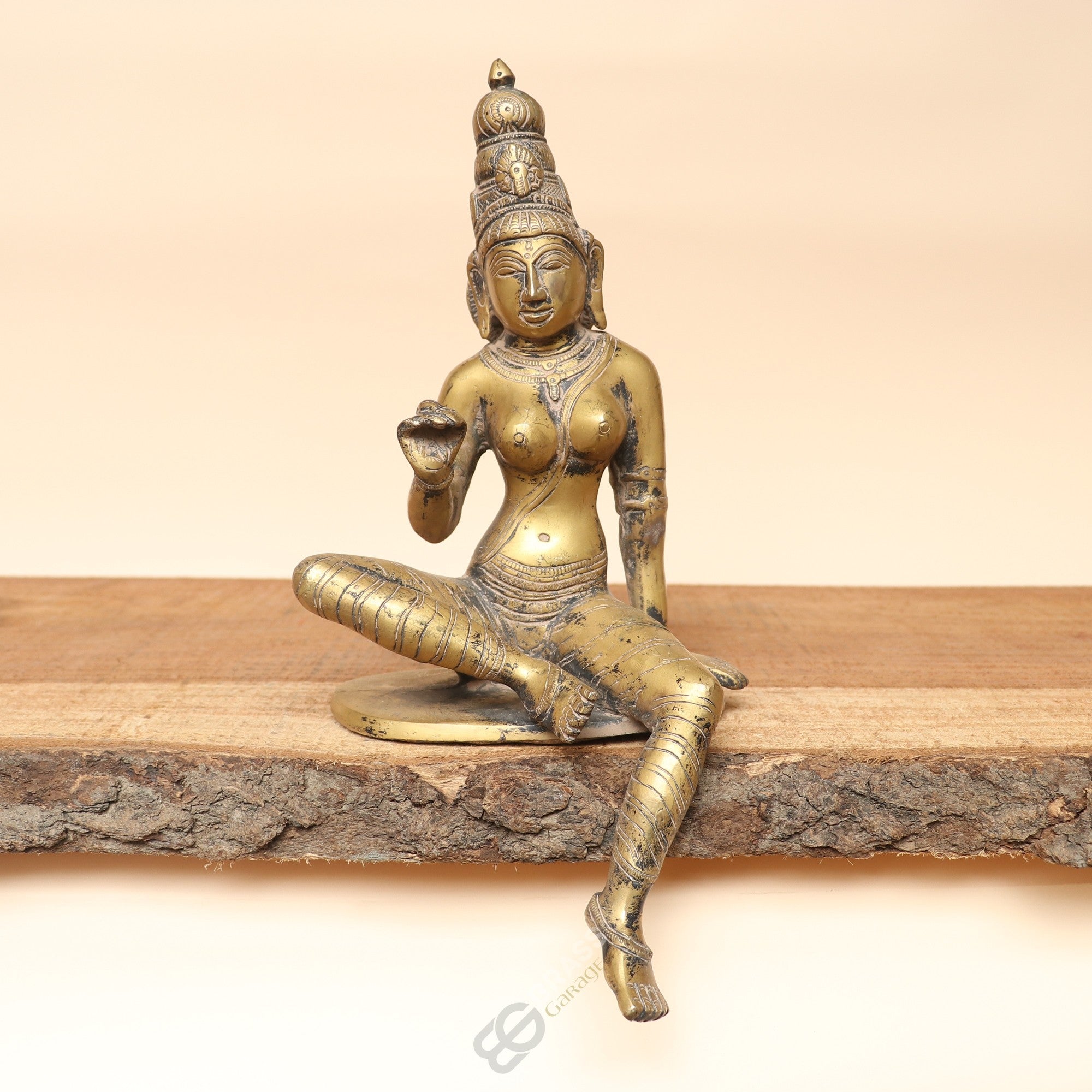 Handcrafted Brass Parvati Idol