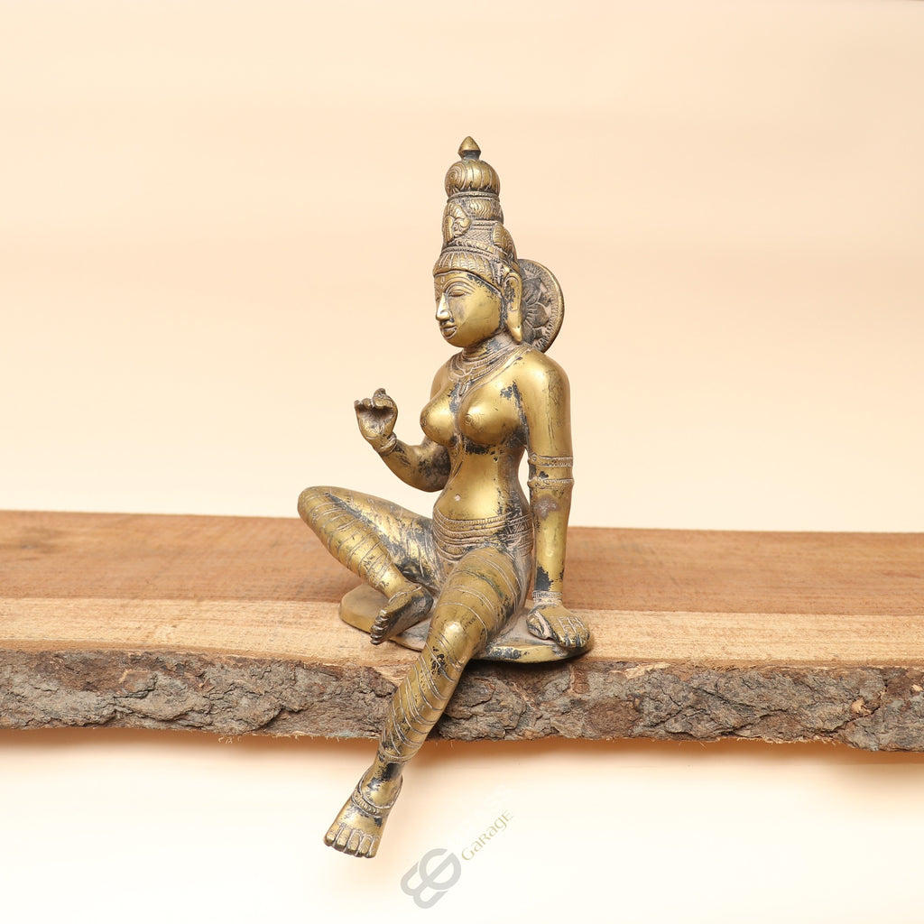 Handcrafted Brass Parvati Idol