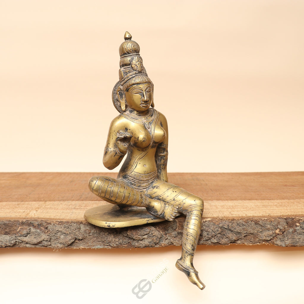 Handcrafted Brass Parvati Idol