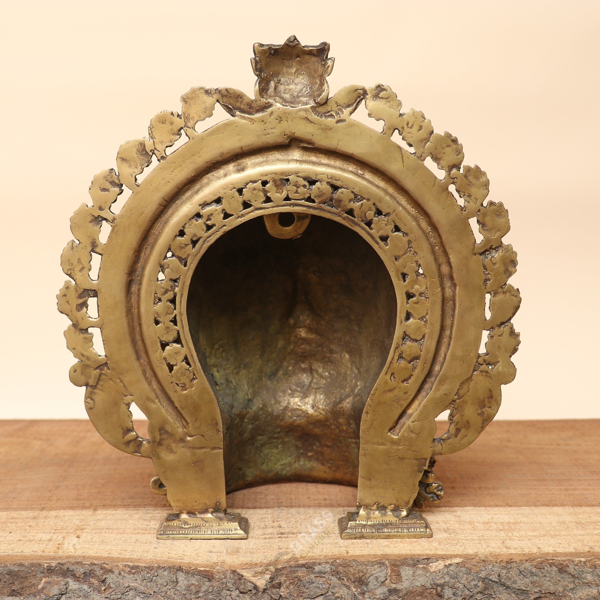 Handcrafted Brass Parvati Mukhalingam with Prabhavali