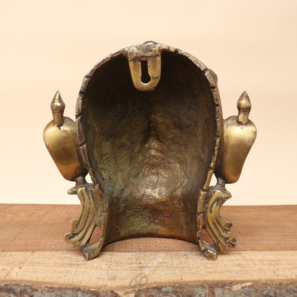 Handcrafted Brass Parvati Mukhalingam with Prabhavali