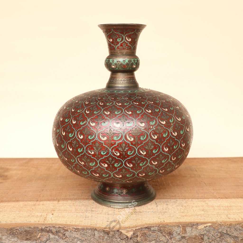 Brass Decorative Meenakari Handcrafted Planter