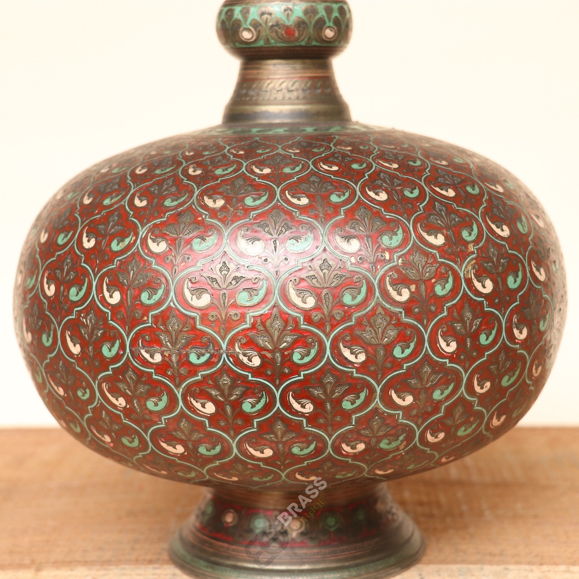 Brass Decorative Meenakari Handcrafted Planter