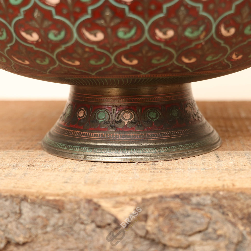 Brass Decorative Meenakari Handcrafted Planter