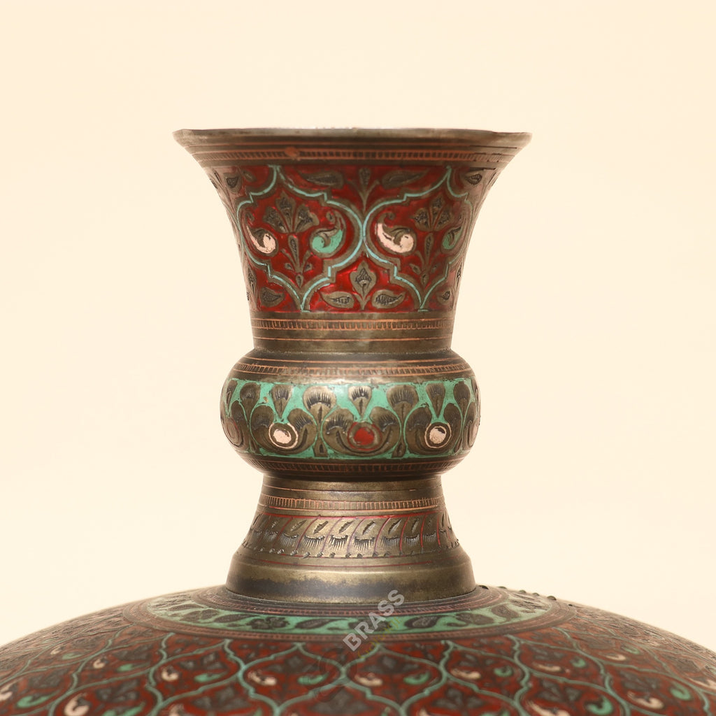 Brass Decorative Meenakari Handcrafted Planter