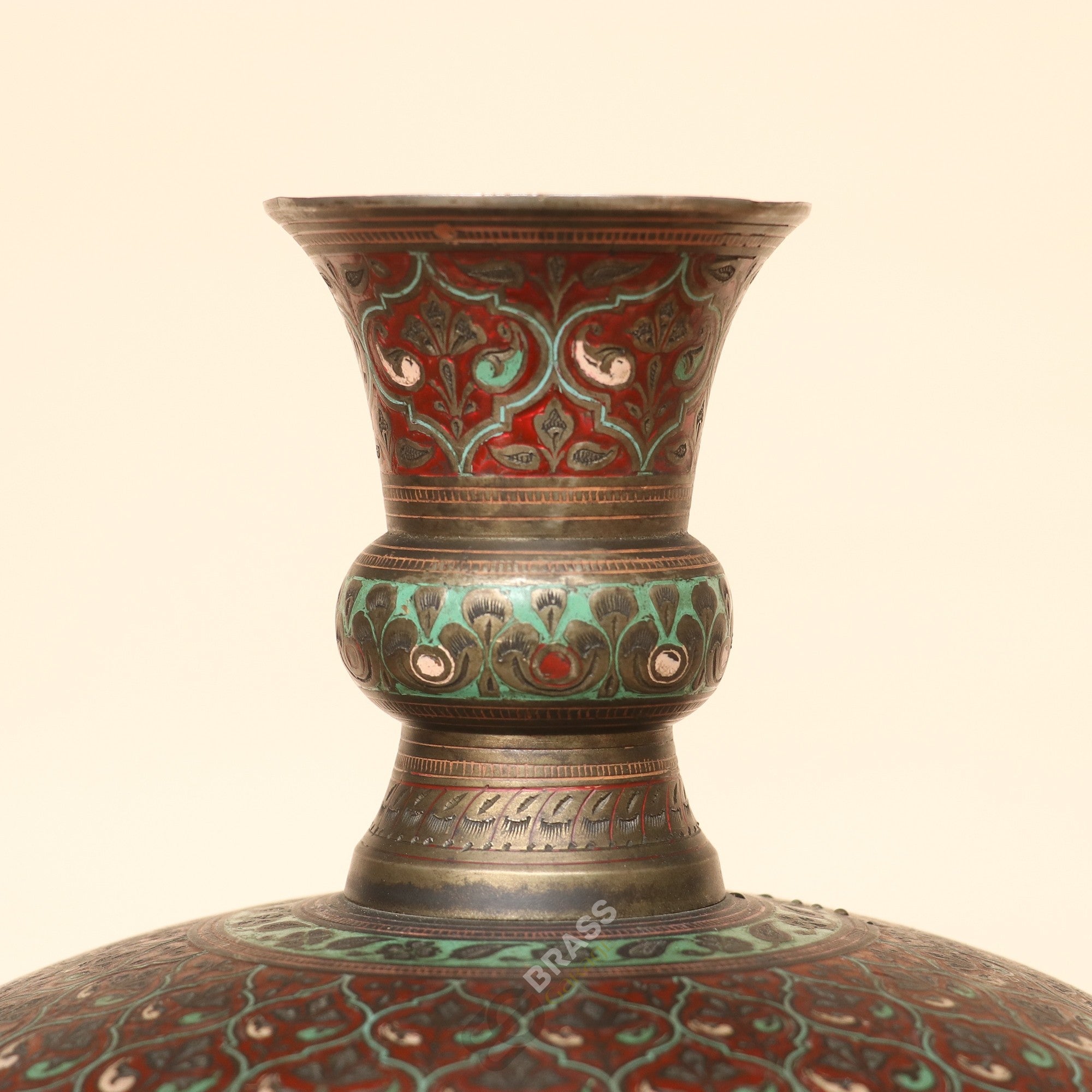 Brass Decorative Meenakari Handcrafted Planter